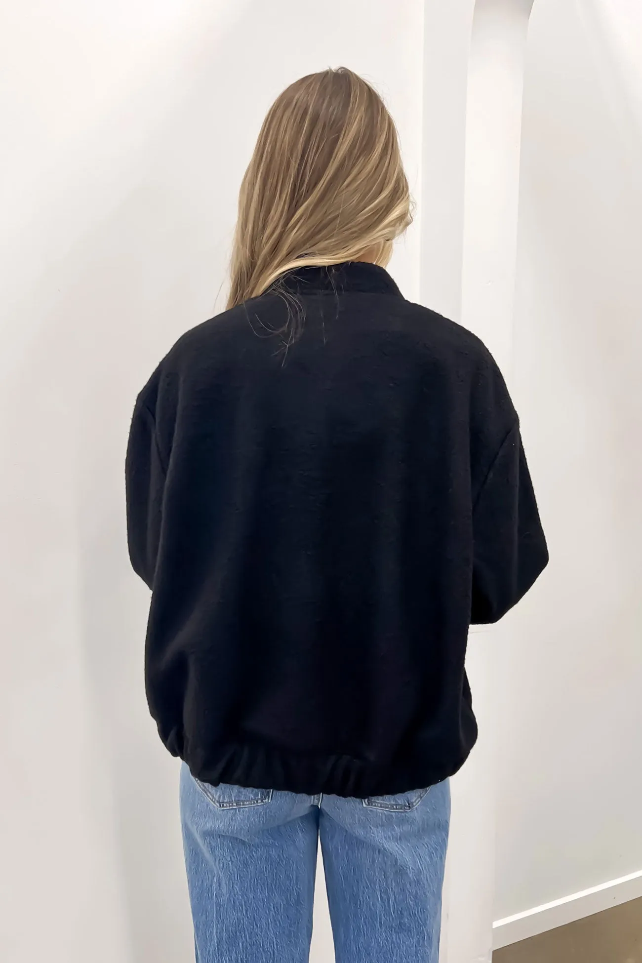 Hayley Bomber Black Down Stuffed