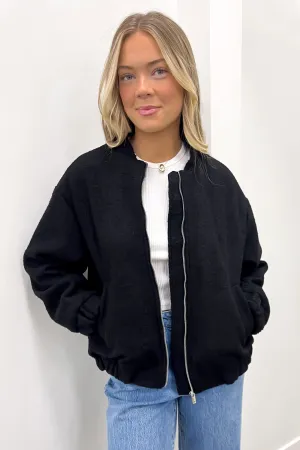 Hayley Bomber Black Abrasion Resistant Panels Cool Season