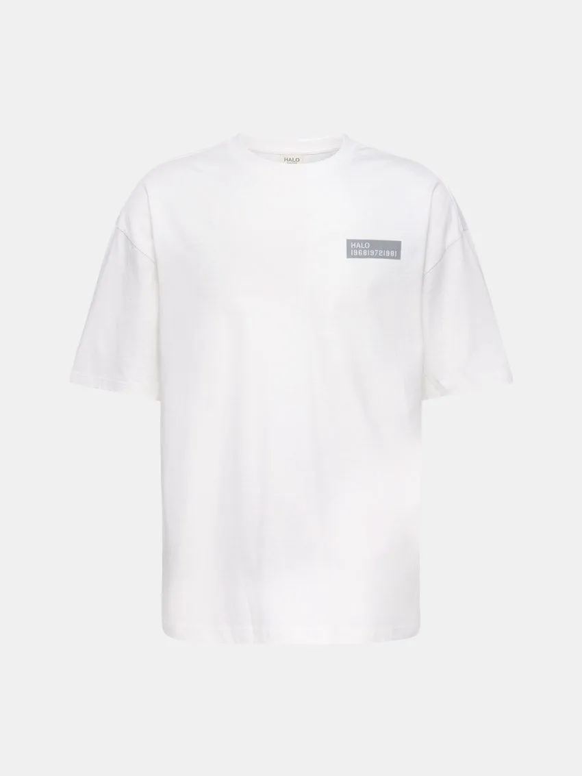 Graphic Boxy Tee Marshmallow/Griffing Circular Knit Construction