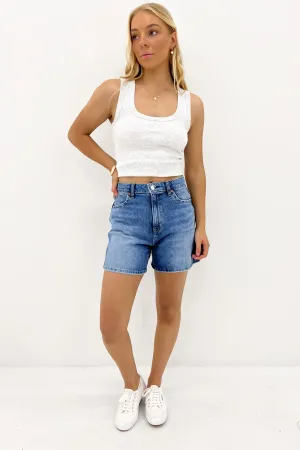 Sport Flex Wear Daytime Style Hi A-Line Short Blue Shelter