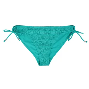 Women's Tie Side Crochet Brief,Green Zero Gravity Fit