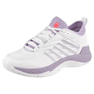 K-Swiss Women's Hypercourt Supreme 2 - White/Orchid Petal Heel counter
