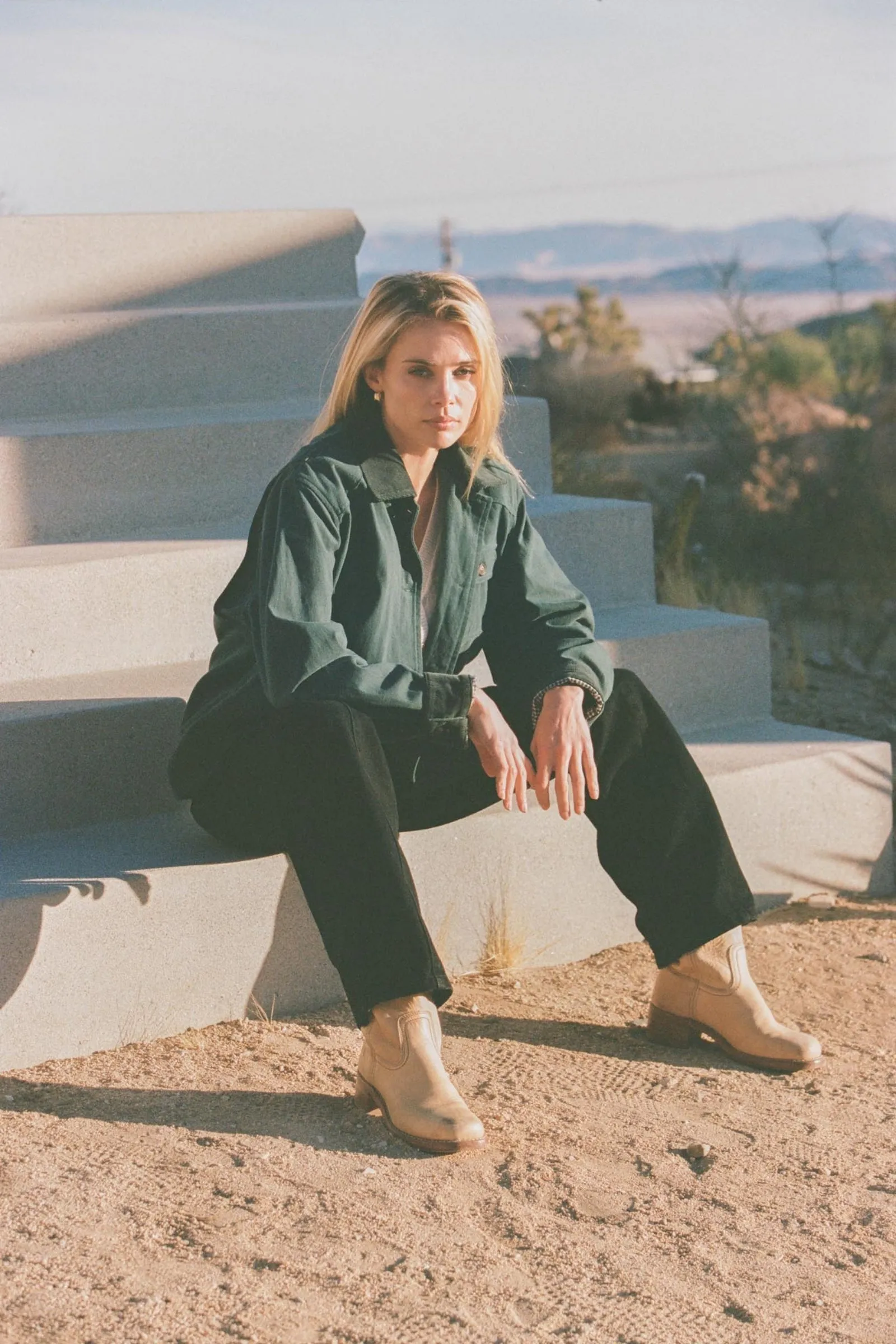 Rowan Barn Jacket Forest Green Classic Ribbed Cuffs