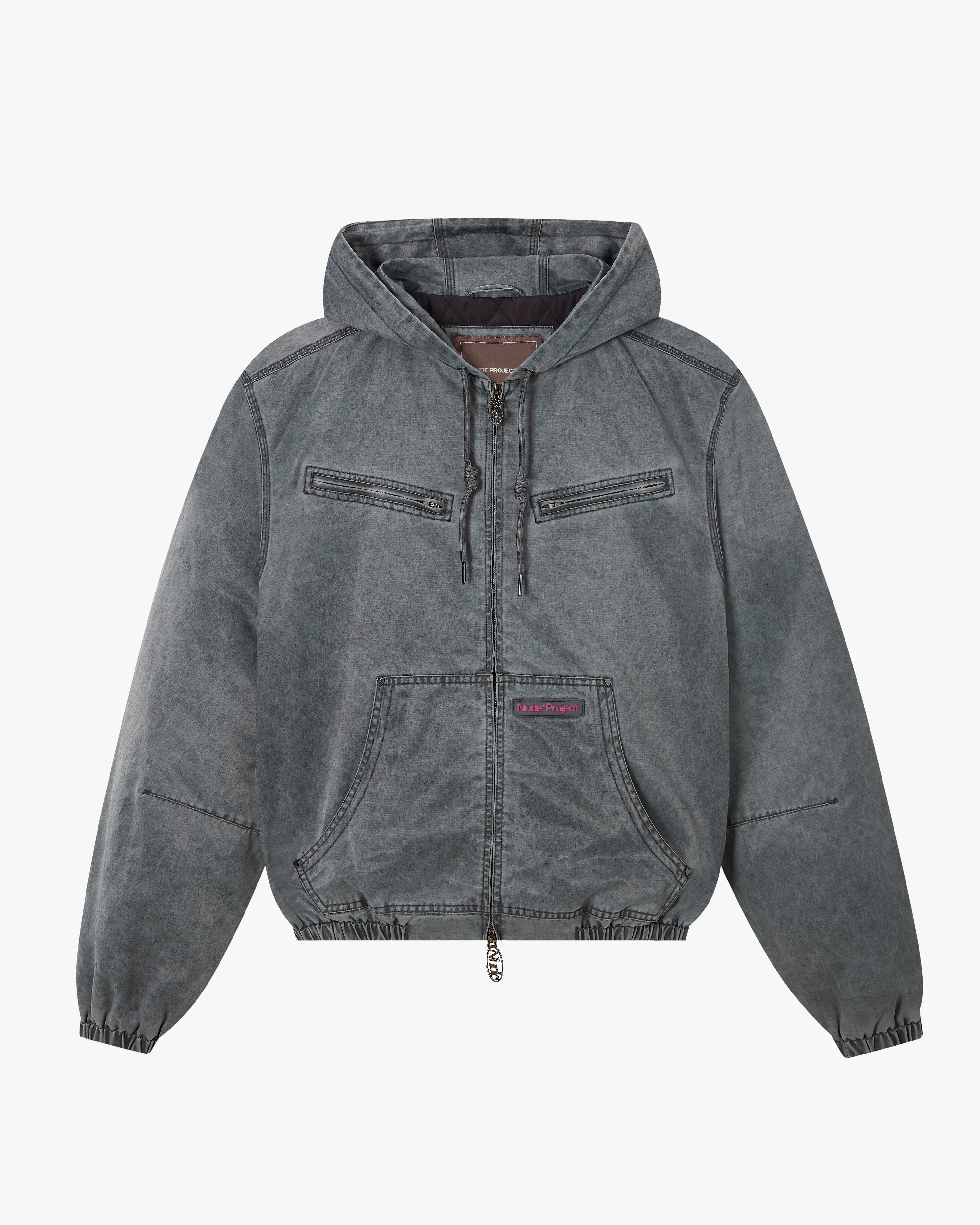 Comfy Worker Jacket Ash Rubberized Zippers