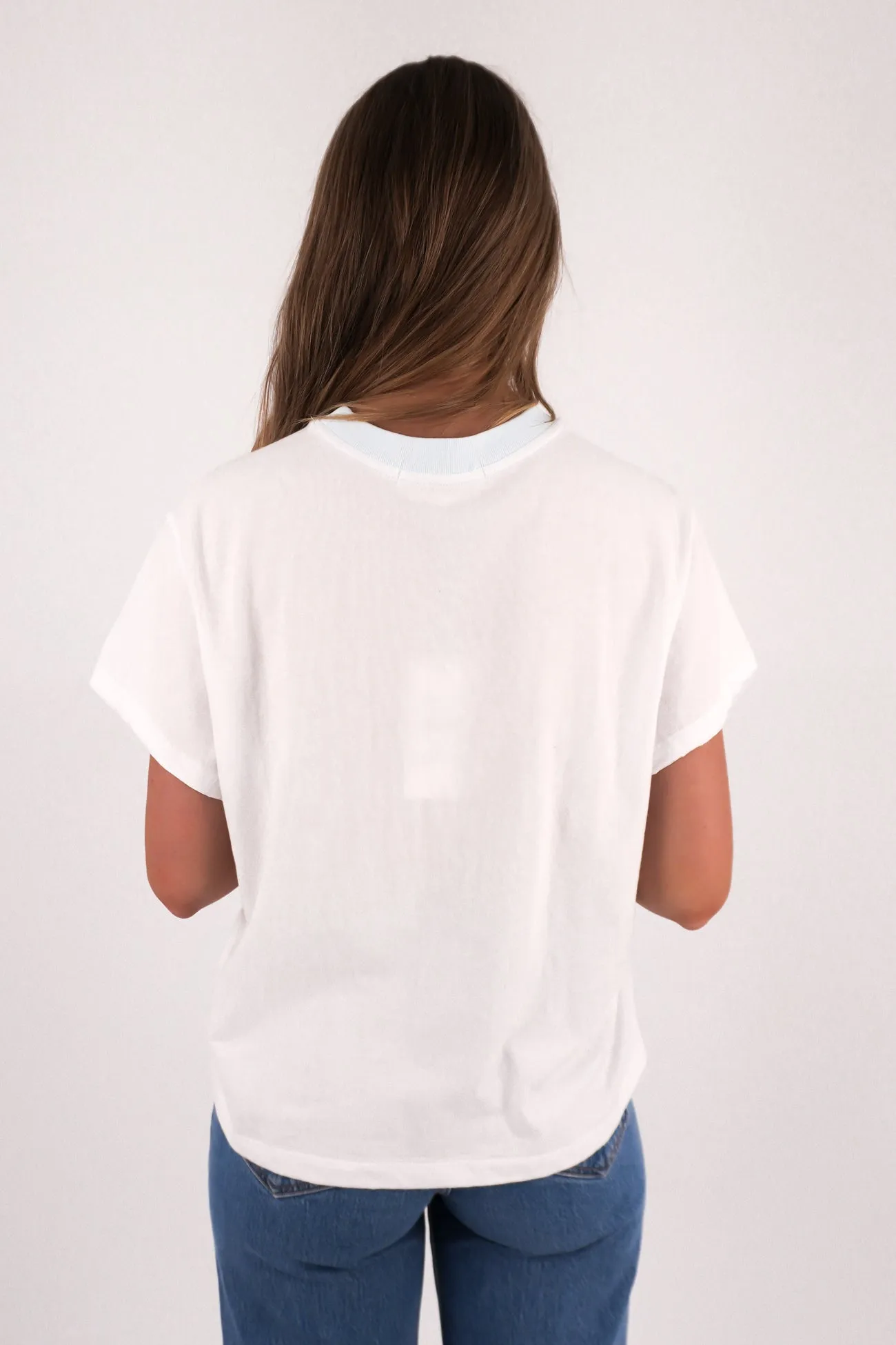Hypoallergenic fabric Intensity Contrast Tee White