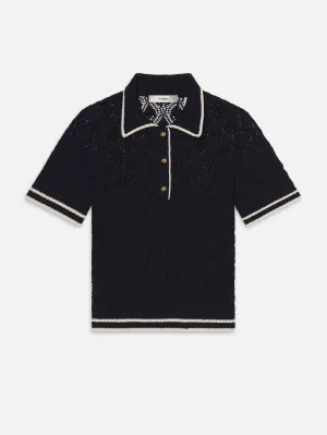 Weekend Style Autumn Fashion The Rookie Polo -- Navy Multi