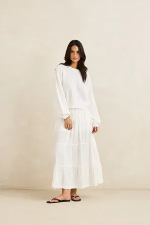 Moisture wicking Classic Knit Jumper White