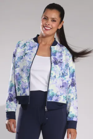 Jacket | Blue Seascape Floral | 0804B1 Contemporary Fit