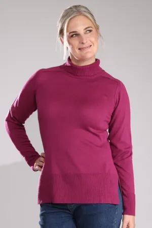 Jumper - Knitwear | RASPBERRY | 6346B1 Durable Edge Binding Dimensional Stability