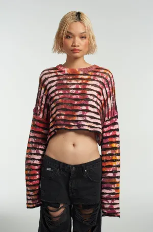 Subtle Elegance Scribble Tie Dye Knit