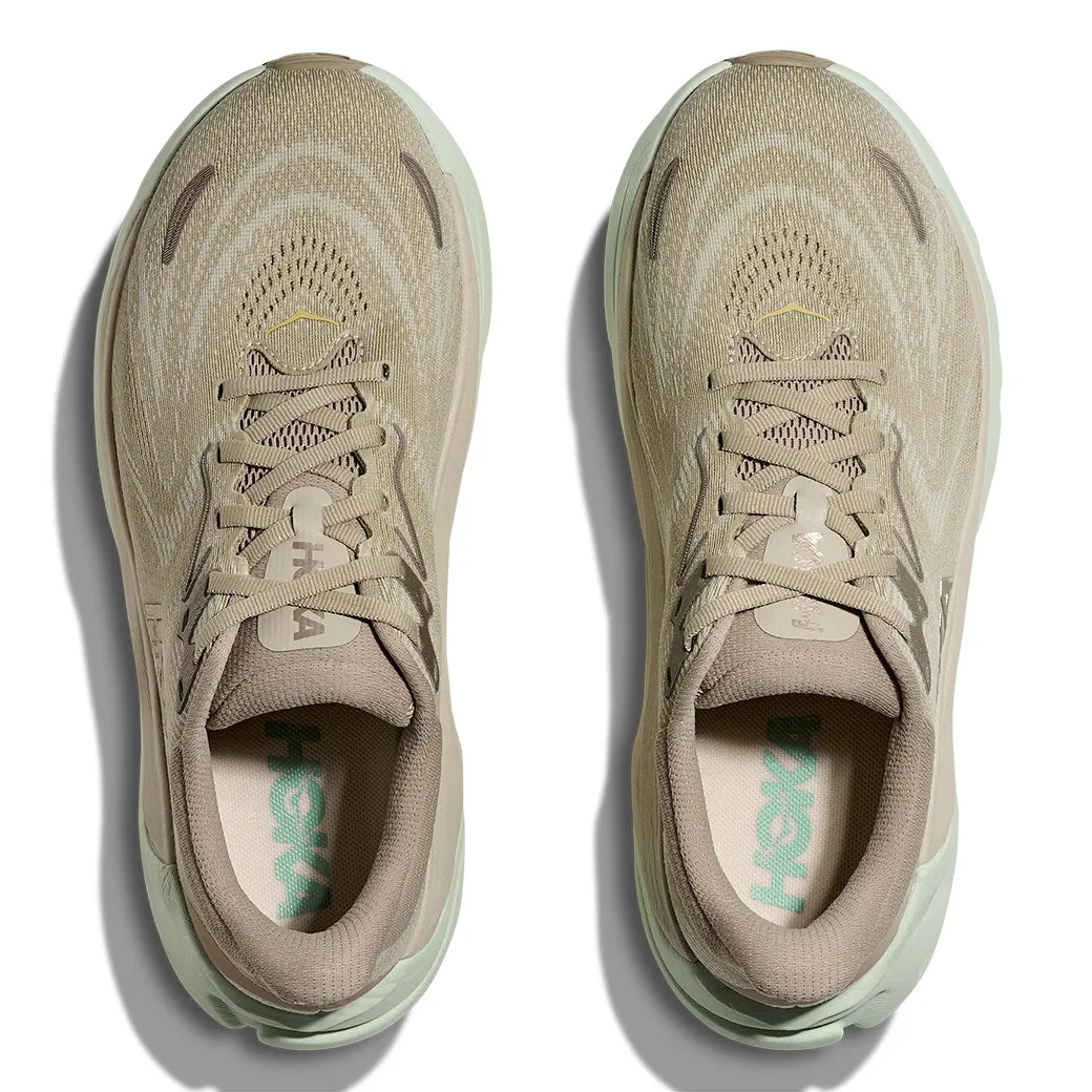 Womens Hoka Arahi 8 in Oyster Mushroom/Truffle Salt Active Support Low Profile Midsole