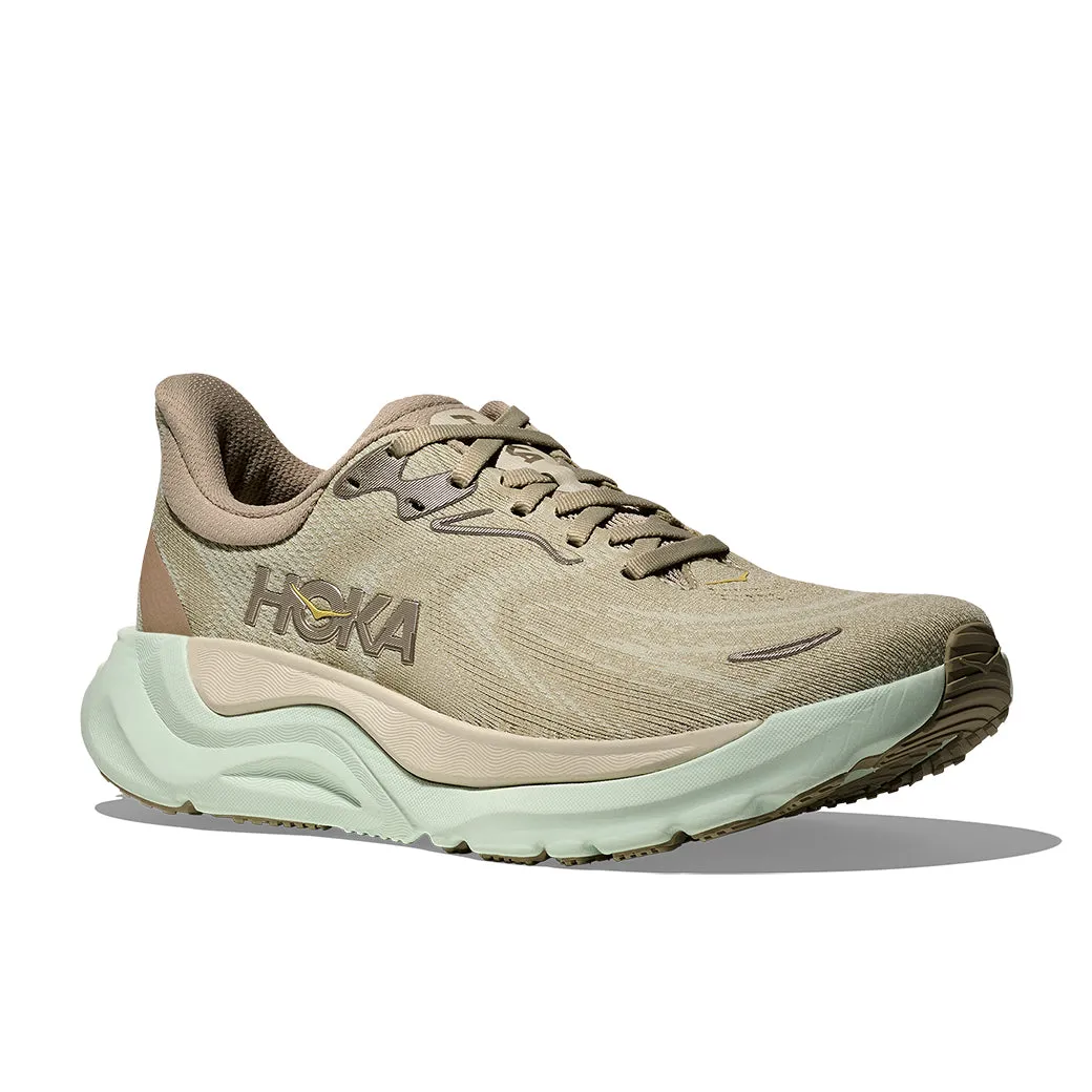 Womens Hoka Arahi 8 in Oyster Mushroom/Truffle Salt running - club