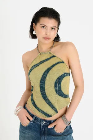 Fashionable Vest Ariel Halter Neck Top