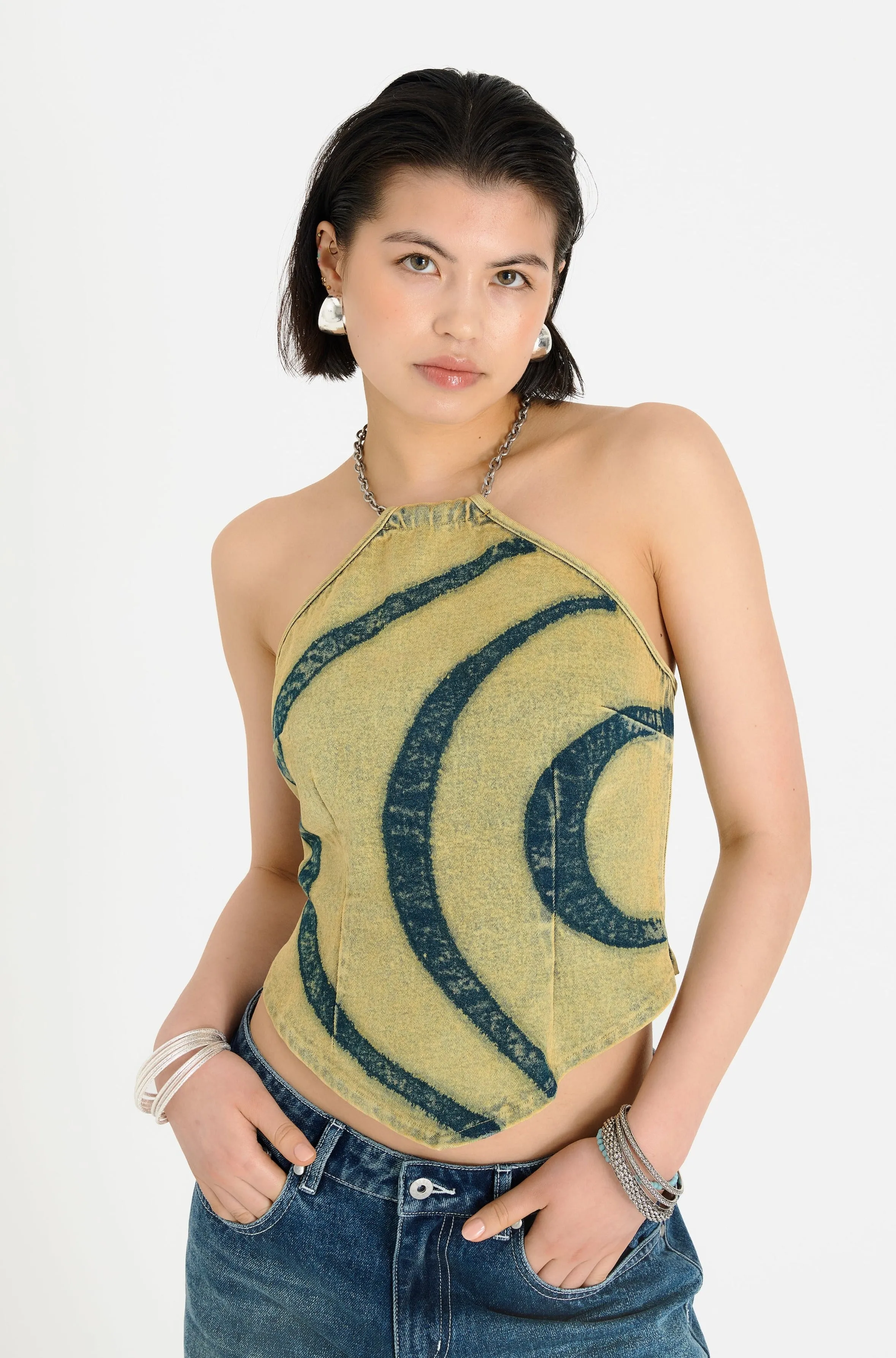 Fashionable Vest Ariel Halter Neck Top