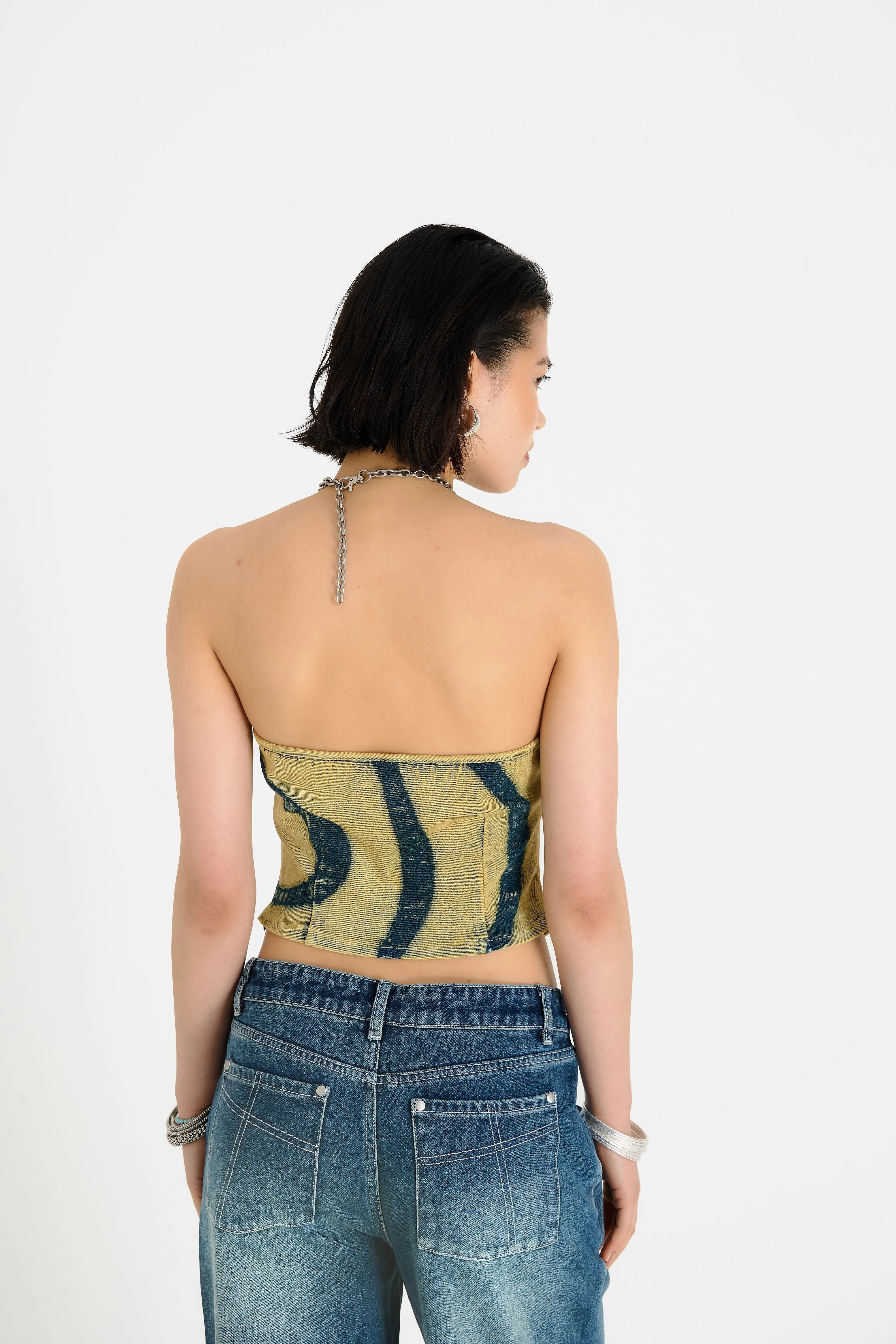 Global Edge Casual Skirt Ariel Halter Neck Top