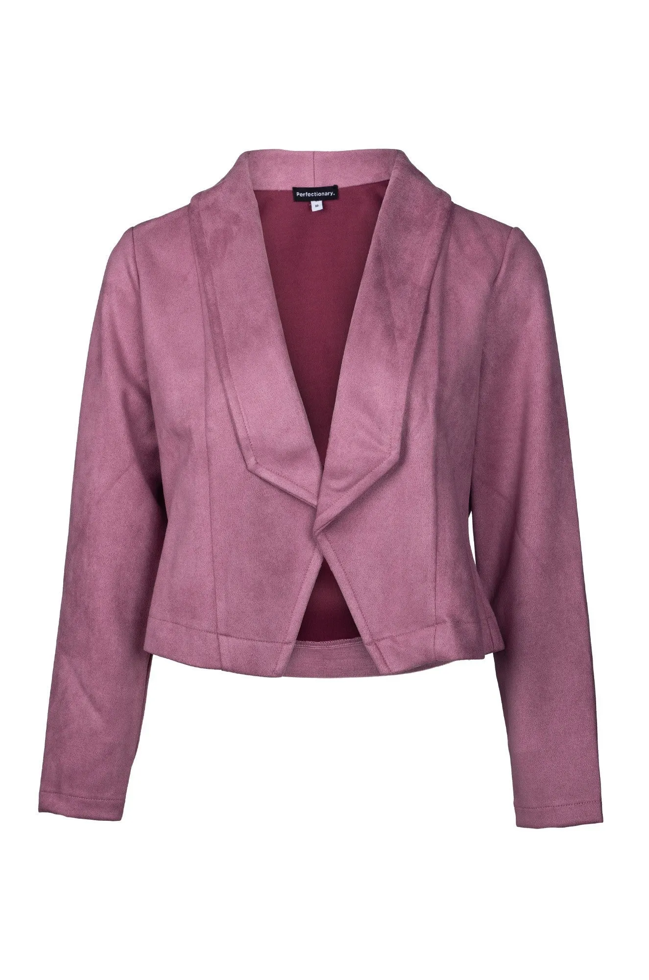 Suede Look Jacket | DUSKY PINK | 4061B1 Breathable Lining