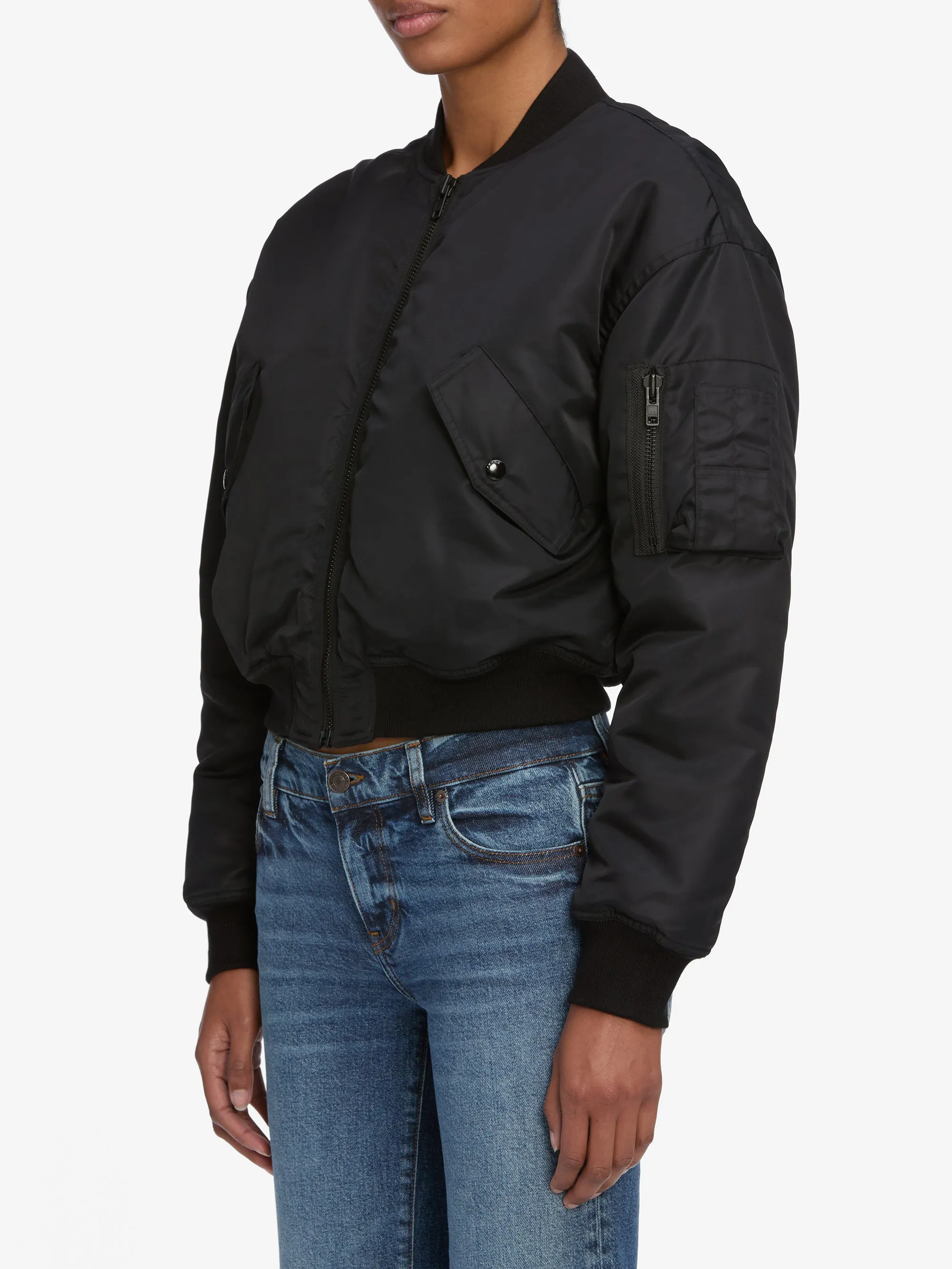 Modular Attachments Snow Day The Nylon Bomber Jacket -- Black