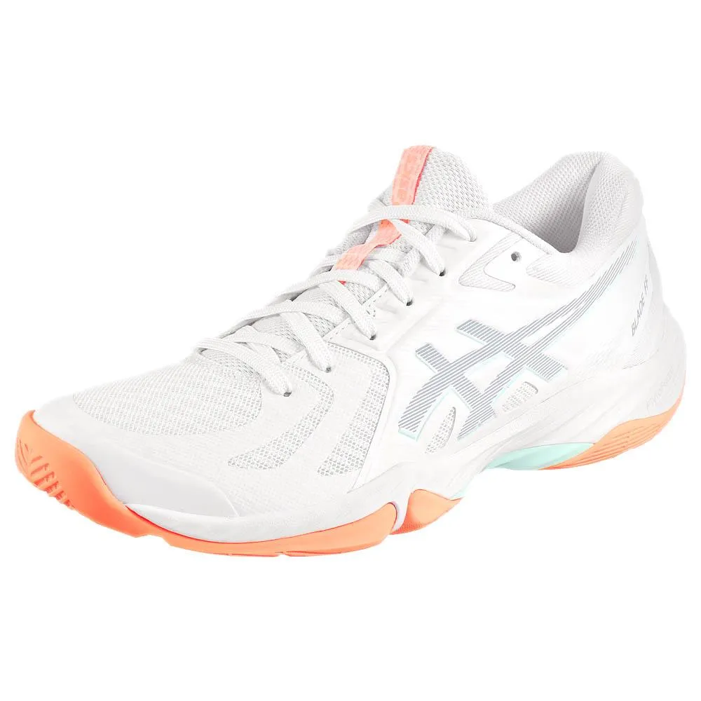 Comfort Padding High Traction Asics Women's Blade FF - White/Grey Blue