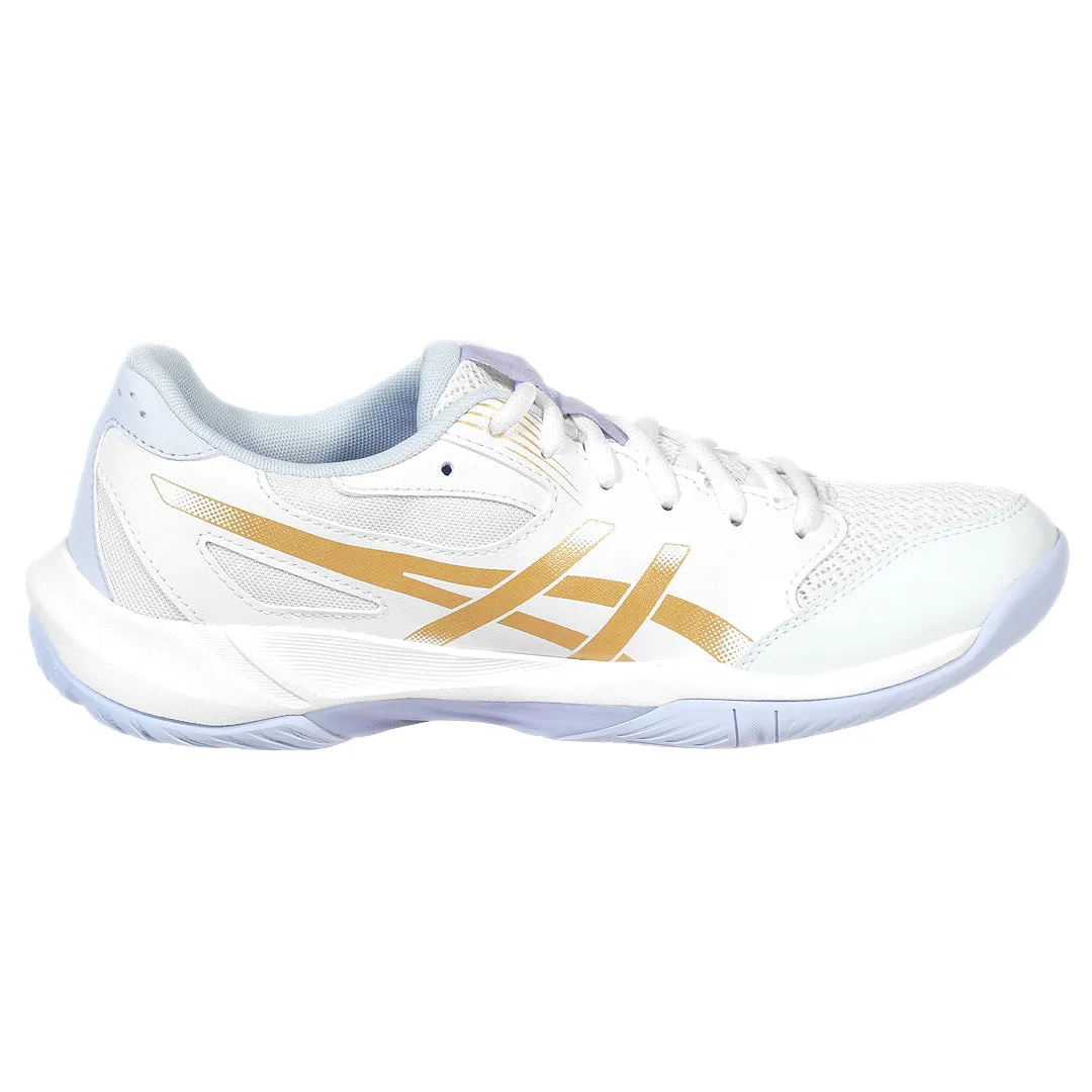 Reinforced toe Slip   On Style Asics Women's Gel-Rocket 12 - White/Champagne