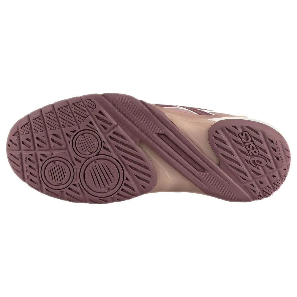 Asics Women's Powerbreak FF - White/Dusty Mauve Elastic laces