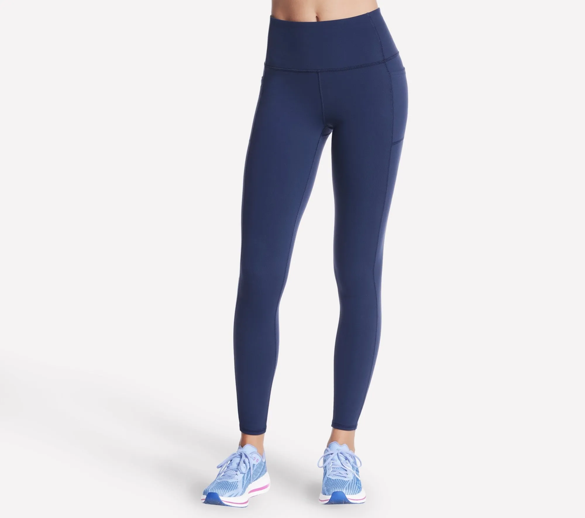 GOFLEX high waist Leggings | Blue Iris | 0812B1 Power Move Stylish Basic