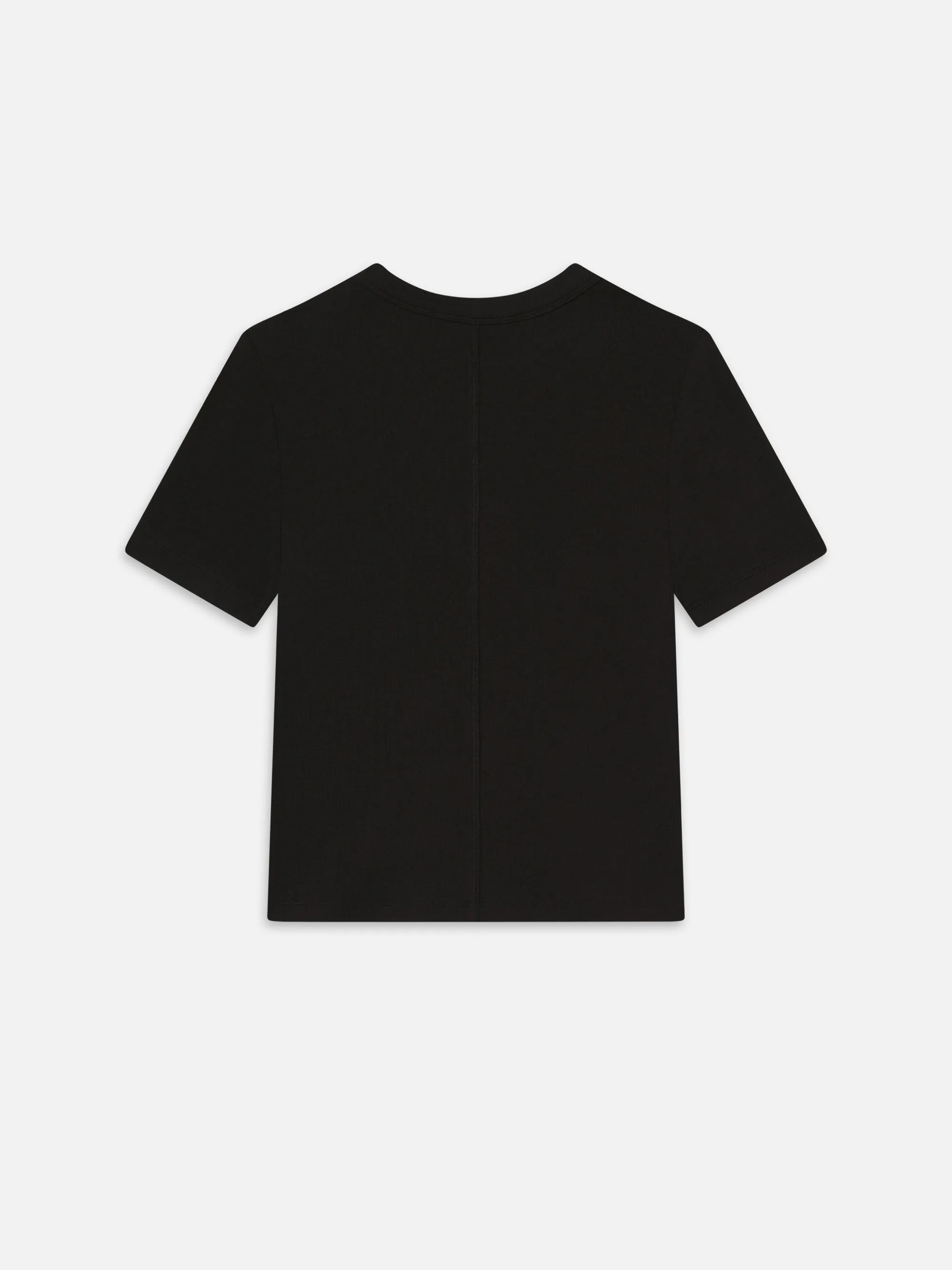 The Rib Baby Tee -- Black Soft Base Cozy Vibes