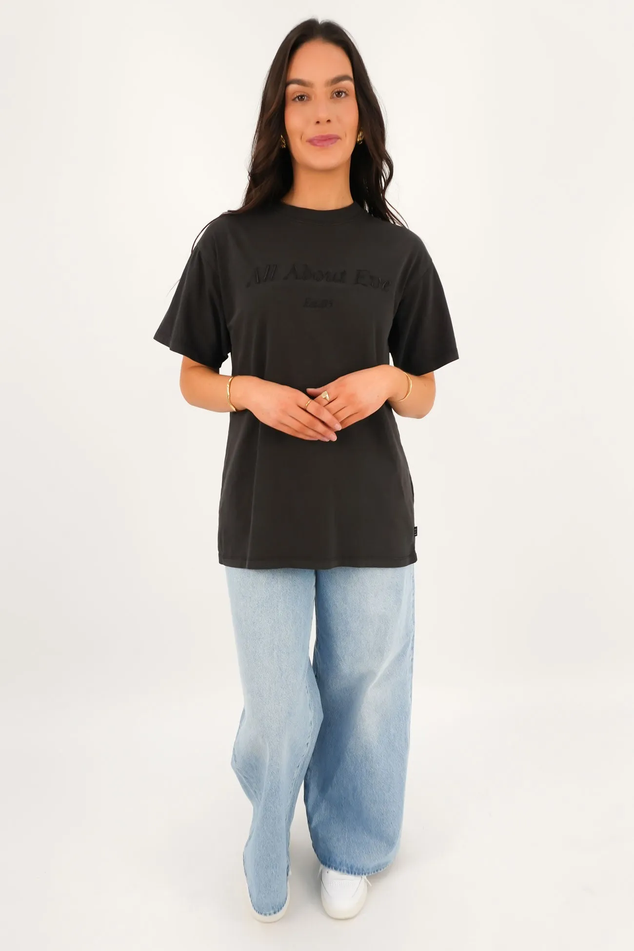 Sleek Comfort Fit AAE Timeless Tee Washed Black