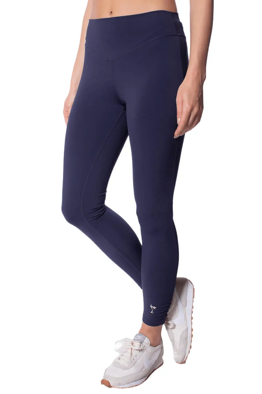Holiday Outfit Double Layer Golftini: Women's Martini Legging - Navy