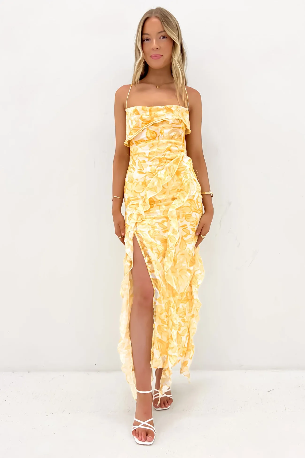 Relaxed and Effortless Light Attitude Loz Maxi Dress Saffron