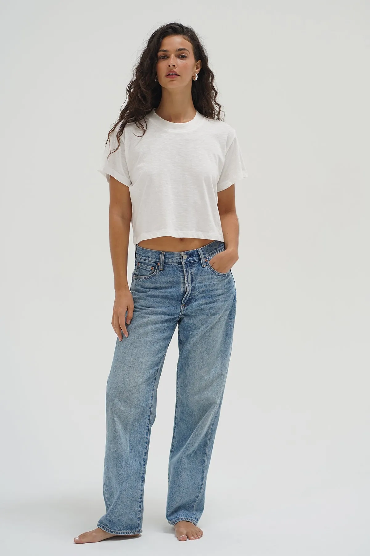 Timeless Layering Modern Outfit Ava Tee - White