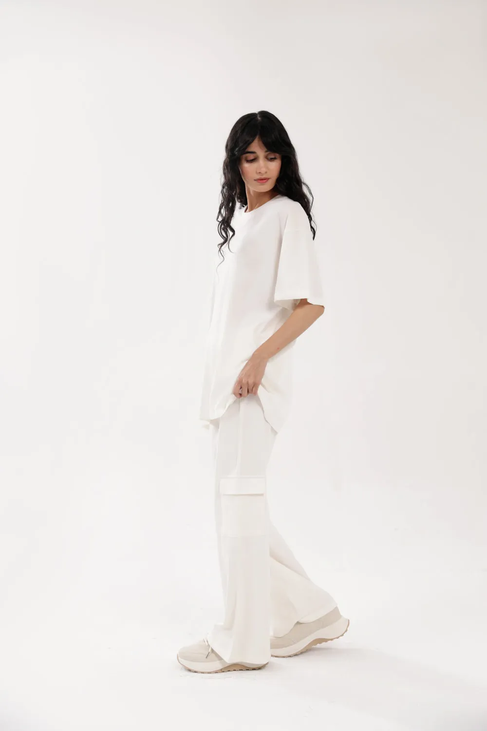 BASIC OVERSIZED TEE Stretch Jersey Knit