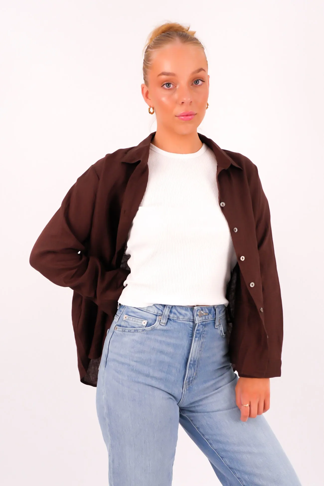 Axel Shirt Chocolate Casual Everyday