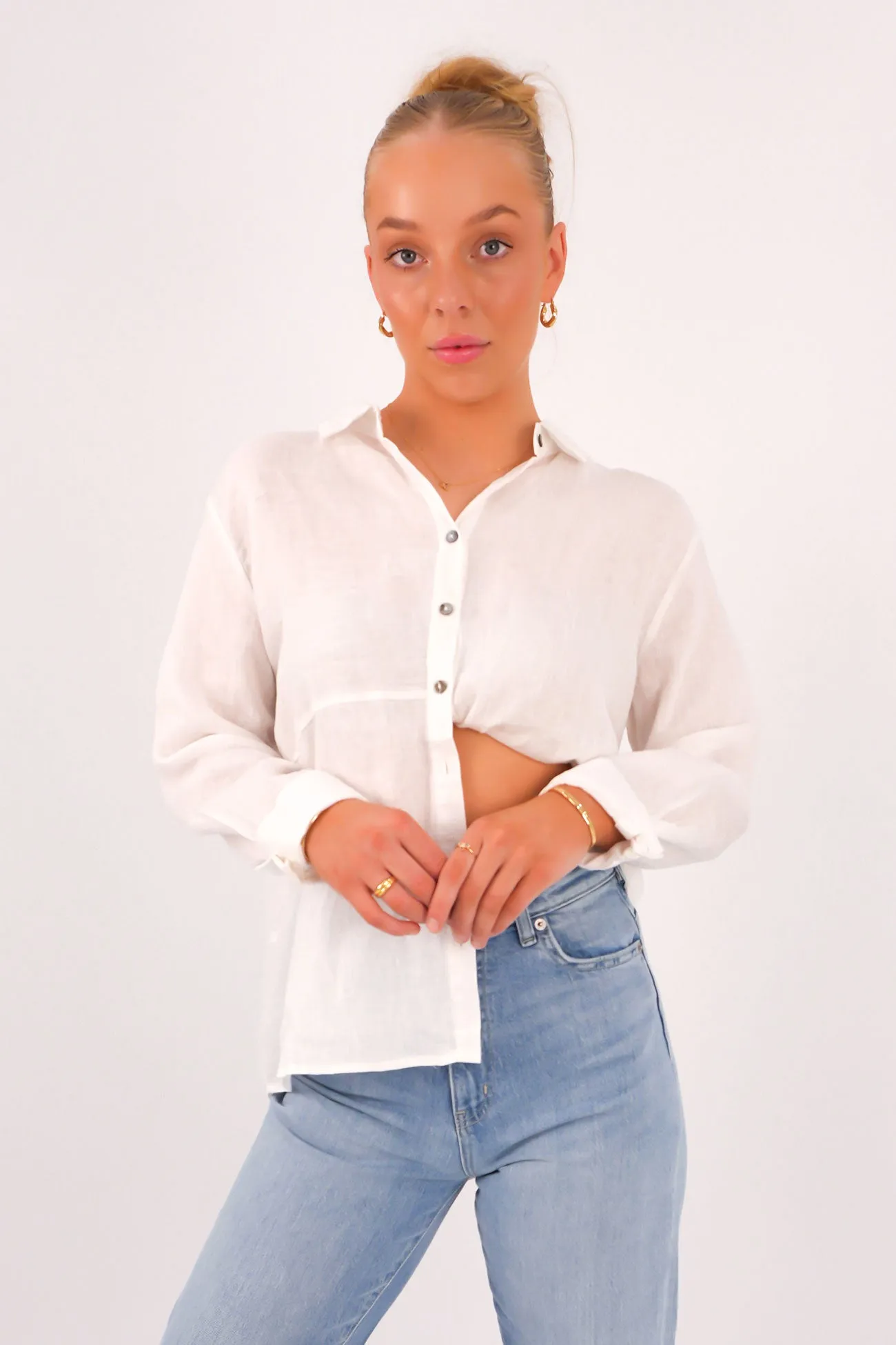 Sleek Fit Wear UPF Rated Fabric Axel Shirt White