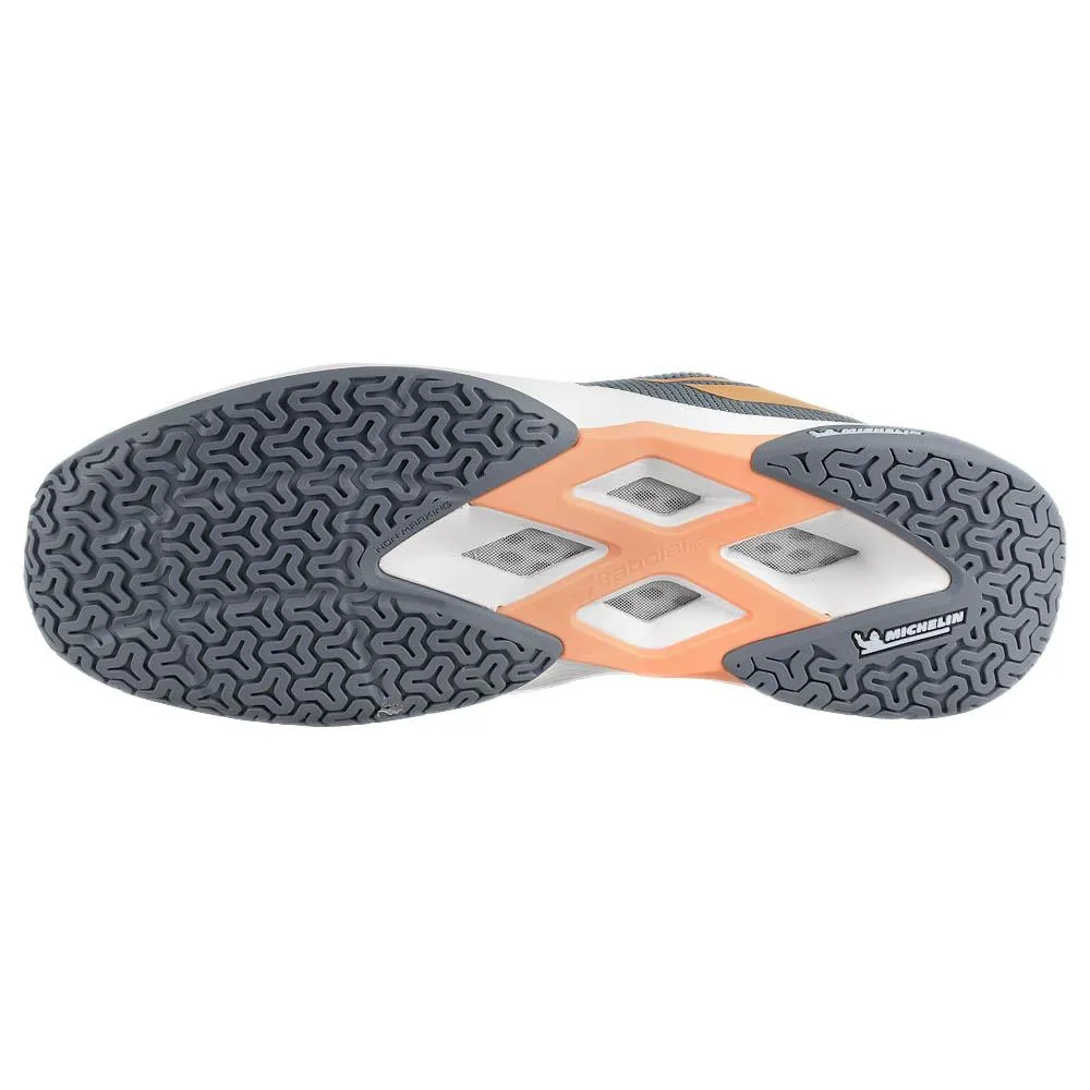 Elastic laces Stable Structure Babolat Women's Shadow Spirit 2 - Grey/Coral