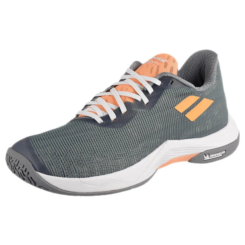 Comfort Straps Shockproof Outsole Babolat Women's Shadow Spirit 2 - Grey/Coral