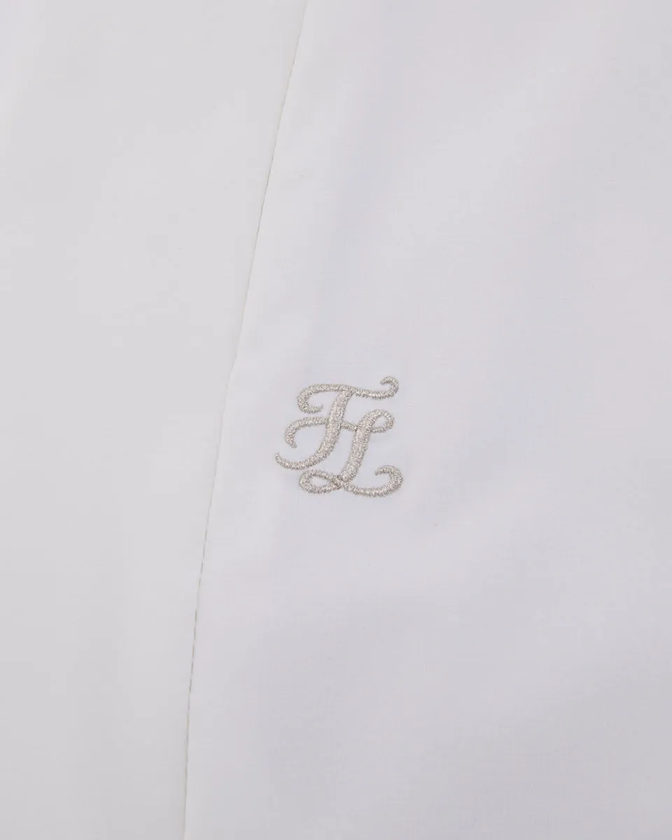 Back band H-line skirt - White Outfit Moodboard