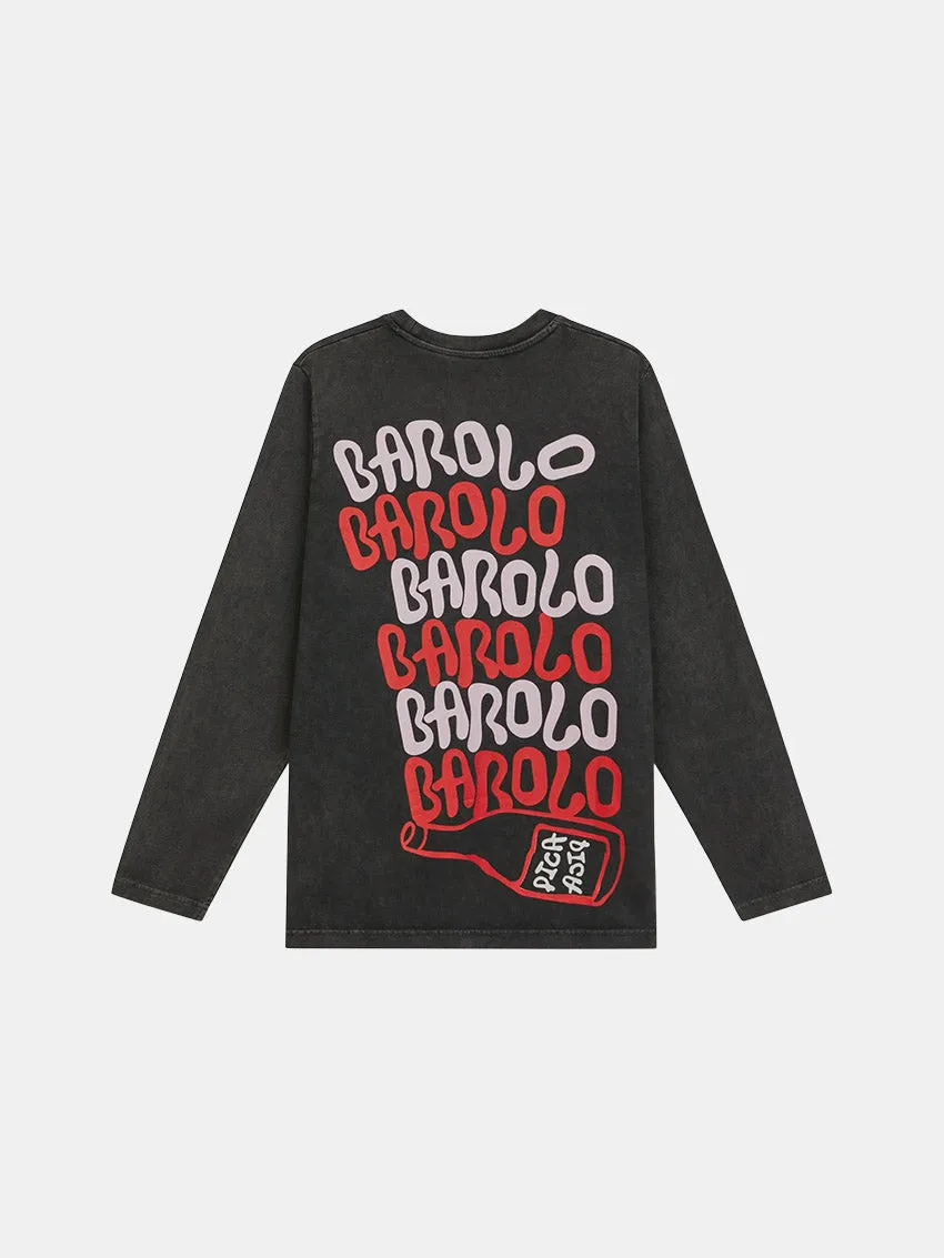 Lightweight Style Barolo Tee Washed Black