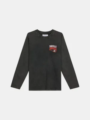 Barolo Tee Washed Black Easy Wear Relaxed Fit