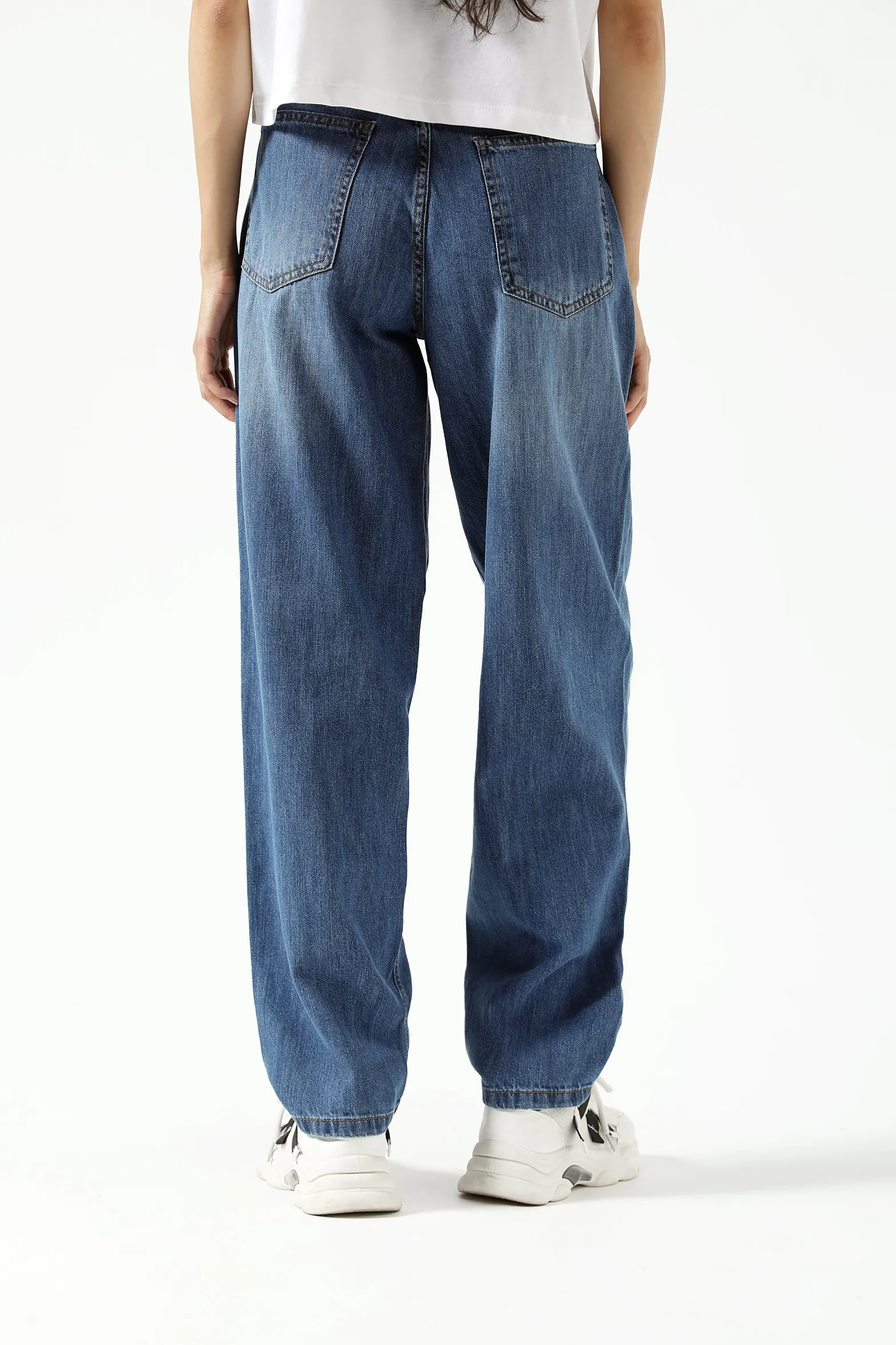 BARREL FIT DENIM work mode Stylish Cut