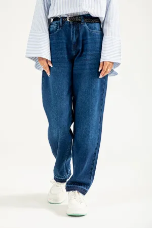 Linen blend FlexibleMobilityDesign BARREL FIT DENIM