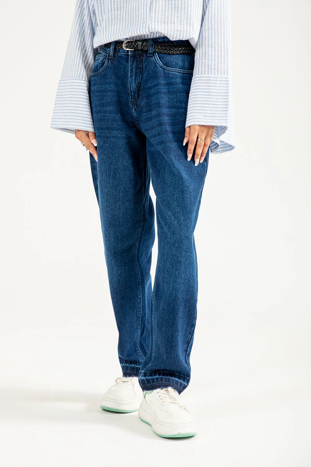 BARREL FIT DENIM Lightweight insulation