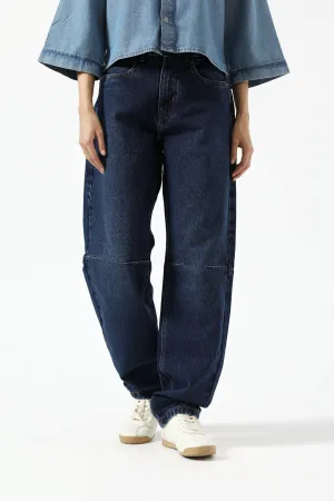 Essential Waist Stretchable BARREL FIT DENIM