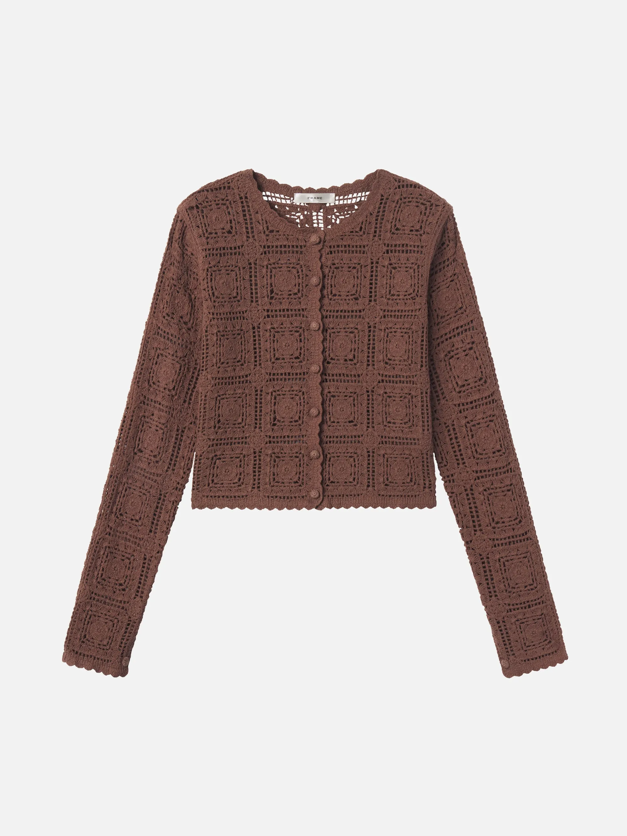 Modern Basic The Crochet Cardi -- Caramel