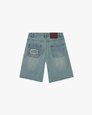 Basic Denim Shorts Sand Wash NonIrritatingTags Glide On Mobility Cut