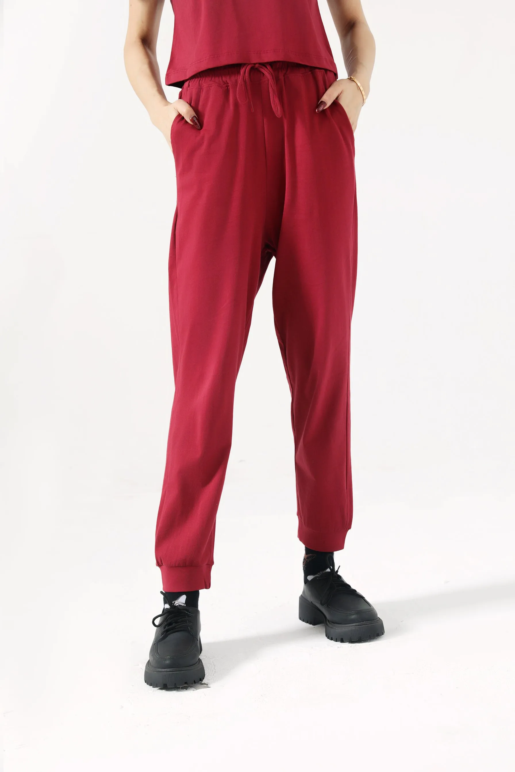 Durable Twill No Bunching BASIC JOGGER PANTS