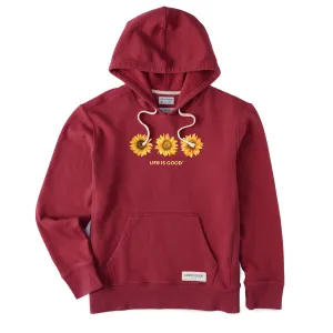 Women's 3 Sunflowers Simply True Fleece Hoodie Sporty Comfort