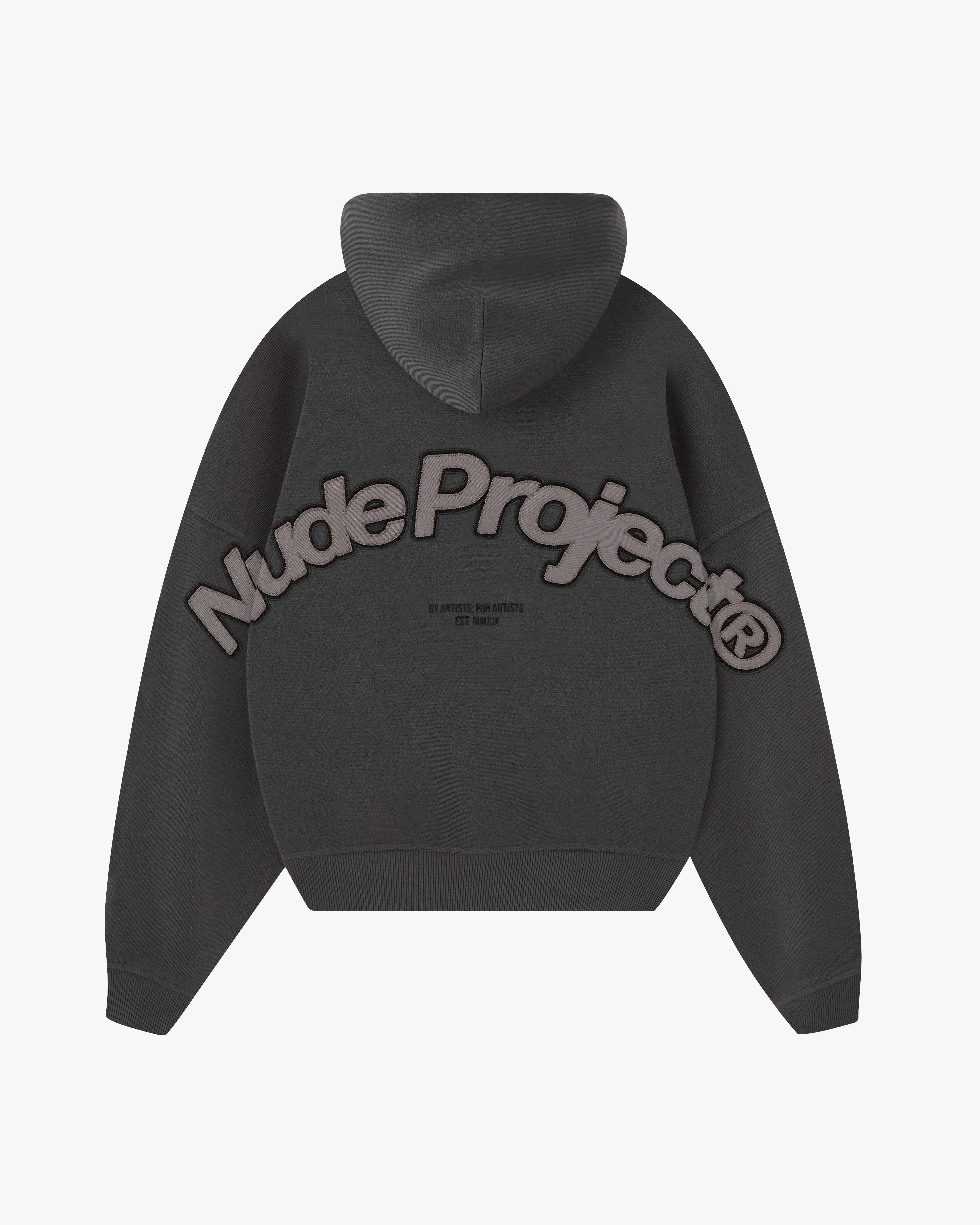 Fresh Chic Beast Zip-Up Hoodie Ash