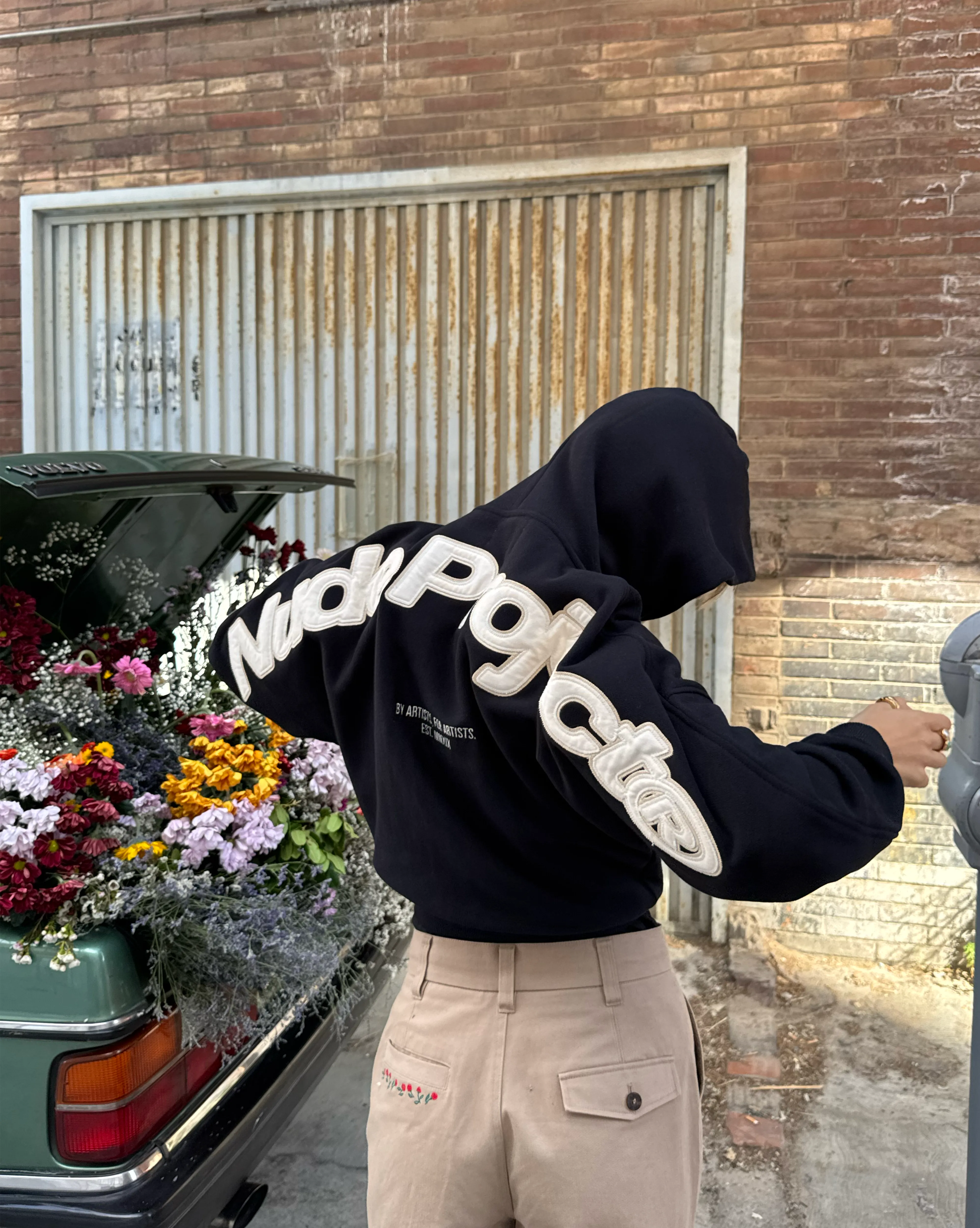 Beast Zip-up Hoodie Black product rough ruggedness