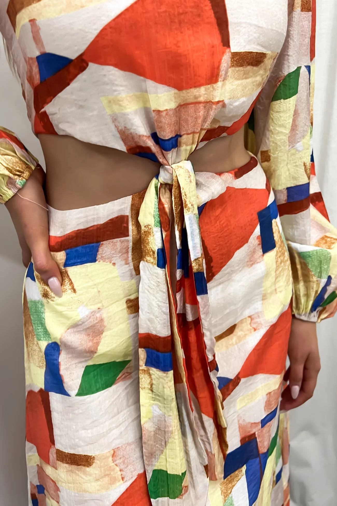 Beatrix Maxi Dress Rust Multi Season Ready