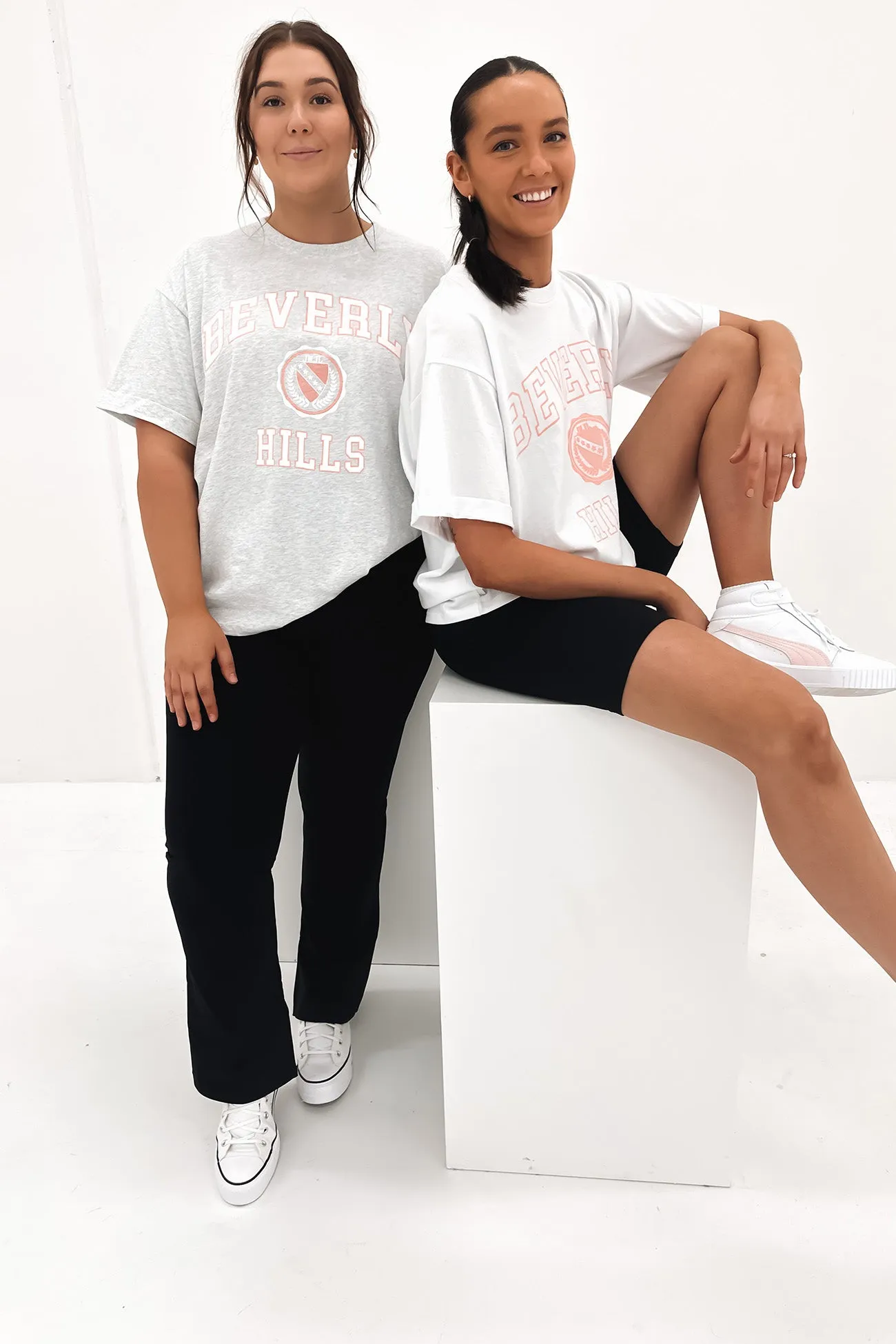 Beverly Hills Tee Snow Marle Light and Breathable